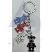 CANADA FUNNY MOOSE CHARMS ASSORTED COLORS KEY CHAIN 