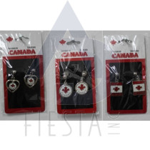 CANADA EARRINGS 12 ASSORTED