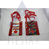 CANADA BIG SECURITY POUCH WITH STRING WITH MAPLE LEAF