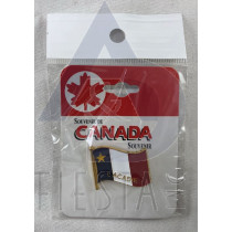 L'ACADIE WAVY FLAG PIN