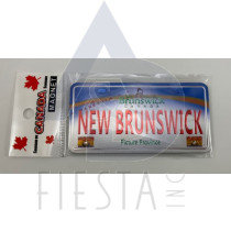 NEW BRUNSWICK LICENSE PLATE "NEW BRUNSWICK" 10X5 "FOIL" MAGNET