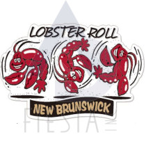 NEW BRUNSWICK LOBSTER ROLL STICKER IN BOX
