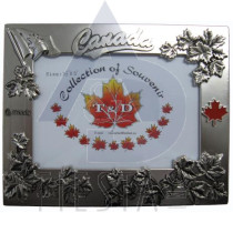 CANADA METAL PICTURE FRAME 3.5"X5"
