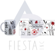 CANADA FROSTED MUG WITH ICON'S