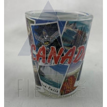 CANADA SHOT GLASS WITH PICTURES #2