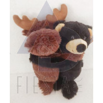 CANADA PLUSH 16 CM HUGGING MOOSE & BLACK BEAR