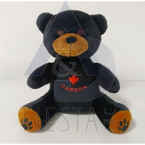 CANADA PLUSH 23 CM SITTING BLACK BEAR