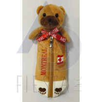 CANADA PLUSH BROWN BEAR PENCIL CASE