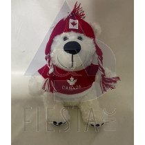 CANADA PLUSH 8" WHITE BEAR IN SWEATER