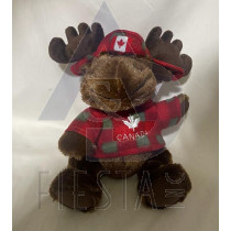 CANADA PLUSH 8" MOOSE WITH HAT & T-SHIRT