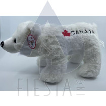 CANADA PLUSH 13"X8" WHITE STANDING POLAR BEAR
