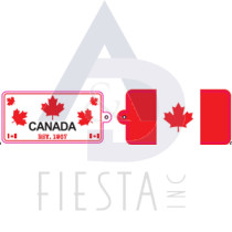 CANADA 2 SIDED SMALL LICENSE PLATE FLAG/ KEY CHAIN 