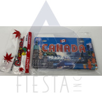 CANADA METAL LICENSE PLATE CANADIAN LANDMARKS 10X5 CM MAGNET STYLE #2