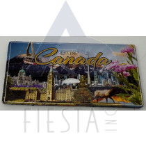 CANADA METAL LICENSE PLATE CANADIAN LANDMARKS 10X5 CM MAGNET STYLE #4
