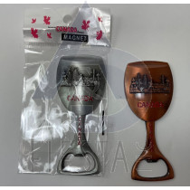 CANADA SHOT GLASS WITH STAND DESIGN WITH LANDMARKS AND FLAG WITH BOTTLE OPENER MAGNET