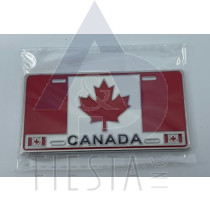 CANADA METAL FLAG LICENSE PLATE SHAPPED MAGNET