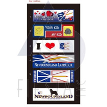 NEWFOUNDLAND LABRADOR LARGE BUMPER STICKER 4 ASSORTED