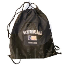 NEWFOUNDLAND LABRADOR BLACK BACK PACK WITH DRAW STRING