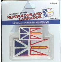 NEWFOUNDLAND LABRADOR SEW ON PATCH 2 PC