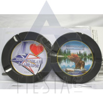 NEWFOUNDLAND LABRADOR METAL ASHTRAY ASSORTED