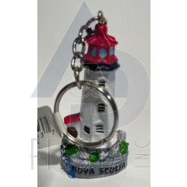 NOVA SCOTIA 3D POLYRESIN LIGHTHOUSE KEY CHAIN