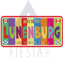 LUNENBURG, N.S. 2D MDF MULTI COLOR "LUNENBURG" MAGNET