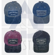 CAPE BRETON, N.S. CAP WITH PATCH ASSORTED COLORS