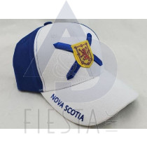 NOVA SCOTIA CAP WITH 3D FLAG AND "NOVA SCOTIA" ON VISOR