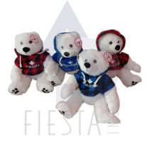 NOVA SCOTIA PLUSH 8.5" WHITE BEAR IN HOODIE