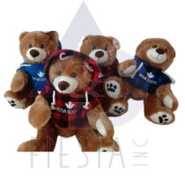 NOVA SCOTIA PLUSH 8.5" BROWN BEAR IN HOODIE