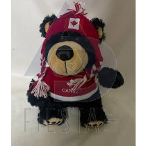 NOVA SCOTIA PLUSH 8" BLACK BEAR IN SWEATER