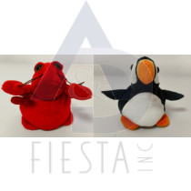 NOVA SCOTIA PLUSH SMALL FLIP LOBSTER & PUFFIN WITH KEY RING