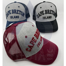 CAPE BRETON ACRYLIC CAP 3D "CAPE BRETON" WITH MESH ASSORTED COLORS