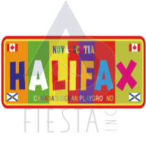 HALIFAX, N.S. 2D MDF MULTI COLOR "HALIFAX" MAGNET