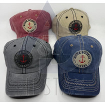NOVA SCOTIA CAP WITH ROUND PATCH WITH ANCHOR ASSORTED COLORS