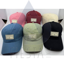 NOVA SCOTIA CAP WITH RECTANGLE PATCH "NOVA SCOTIA AND ANCHOR" ASSORTED COLORS