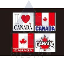 CANADA SMALL BUMPER STICKER ASSORTED