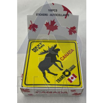 CANADA DIAMOND SHAPE MOOSE STICKER IN BOX