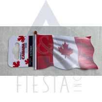 CANADA WAVY FLAG STICKER IN BOX IN BOX