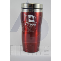 OTTAWA RED STAINLESS STEEL MUG 16 OZ.