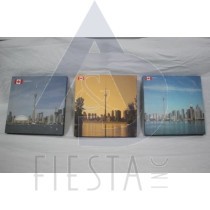 TORONTO CANVAS 20X20 CM 3 ASSORTED