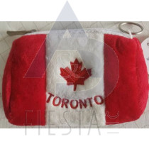 TORONTO PLUSH FLAG EMBROIDERED WALLET