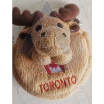 TORONTO PLUSH ROUND MOOSE WALLET