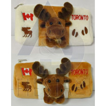 TORONTO PLUSH RECTANGLE MOOSE PENCIL CASE