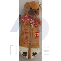 TORONTO PLUSH BROWN BEAR PENCIL CASE