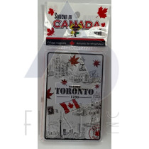 TORONTO TINPLATE DOUBLE LAYER BORDER WITH ICONS MAGNET