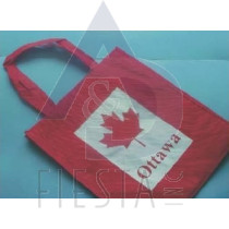 OTTAWA RED NON-WOVEN SHOPPING BAG SIZE 15.75"X14" (40X36CM)