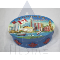 TORONTO POLY OVAL JEWELRY BOX