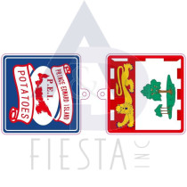 PRINCE EDWARD ISLAND LICENSE PLATE 2 SIDED KEY CHAIN 