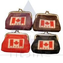 CANADA COIN PURSE ASSORTED COLORS